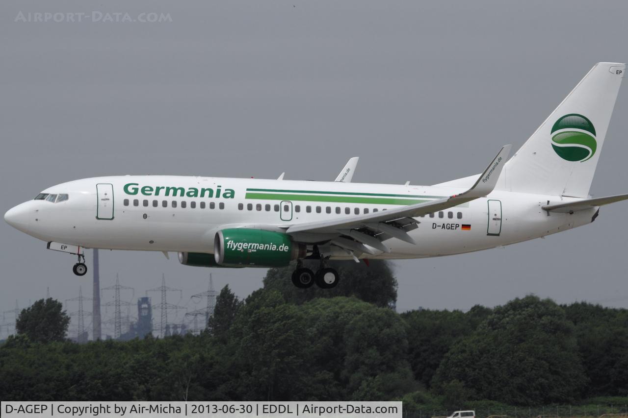 D-AGEP, 1998 Boeing 737-75B C/N 28102, Germania