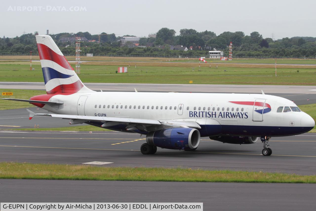 G-EUPN, 2000 Airbus A319-131 C/N 1261, British Airways