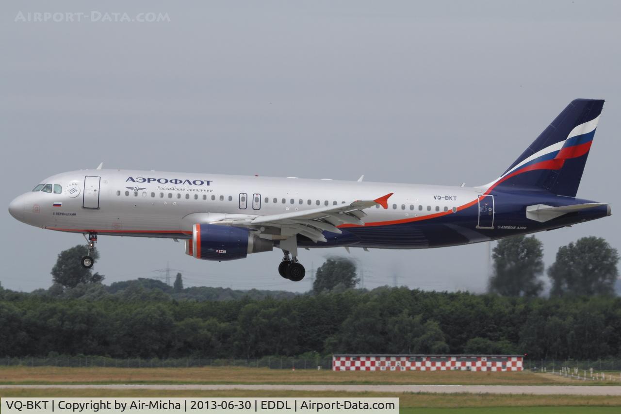 VQ-BKT, 2011 Airbus A320-214 C/N 4712, Aeroflot