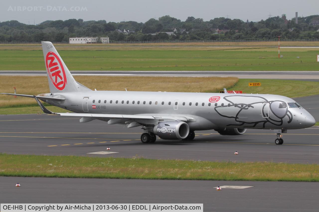 OE-IHB, 2009 Embraer 190LR (ERJ-190-100LR) C/N 19000294, Niki, Aircraft Name: Lambada