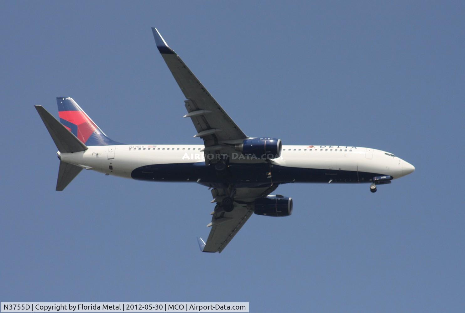 N3755D, 2001 Boeing 737-832 C/N 29627, Delta 737-800