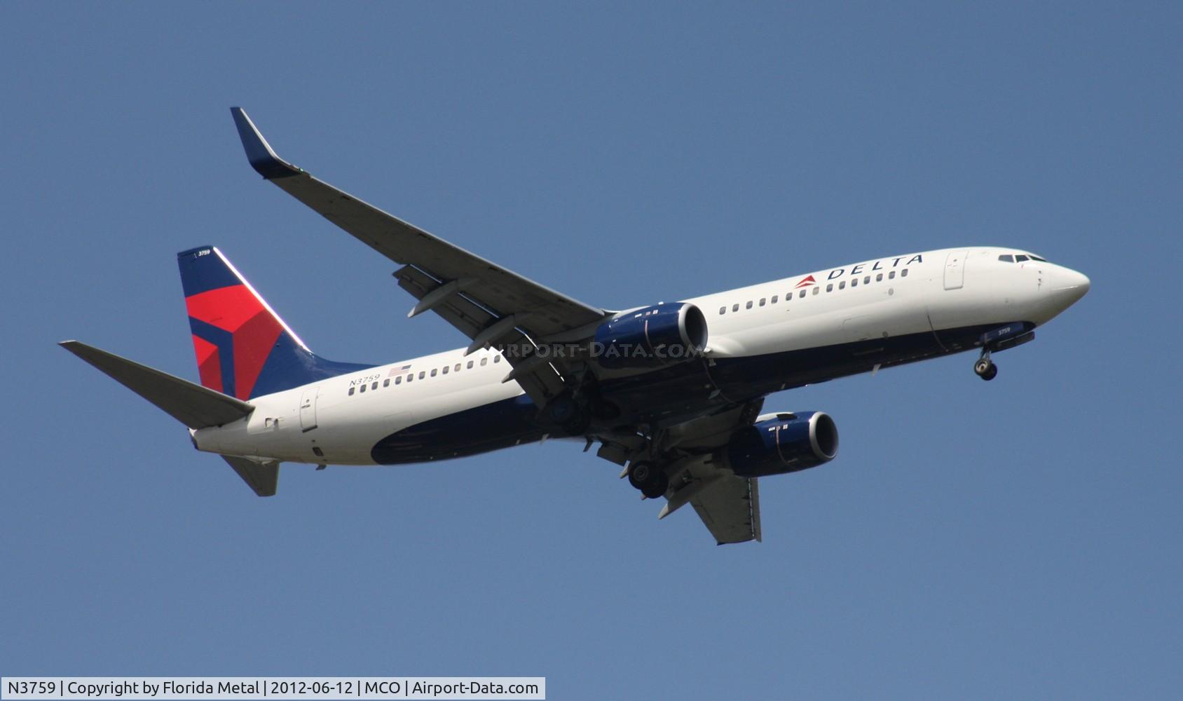 N3759, 2001 Boeing 737-832 C/N 30815, Delta 737-800