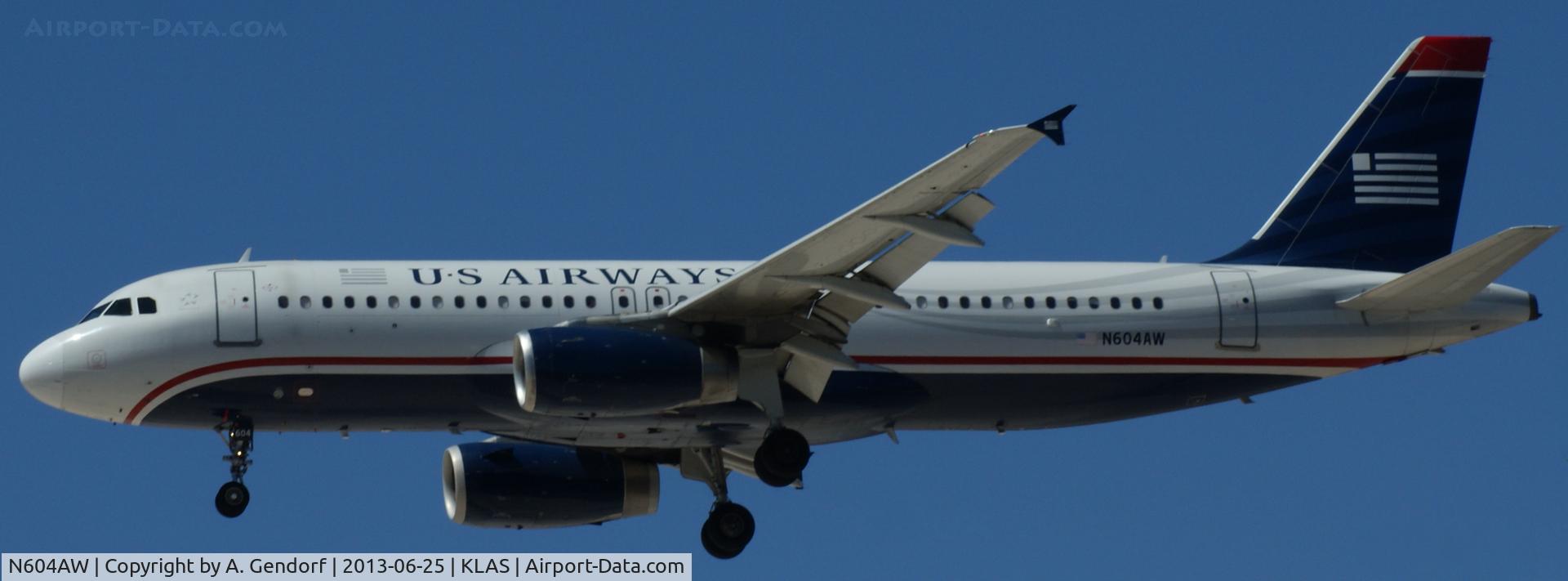 N604AW, 2000 Airbus A320-232 C/N 1196, US Airways, seen here at Las Vegas Int´l(KLAS)