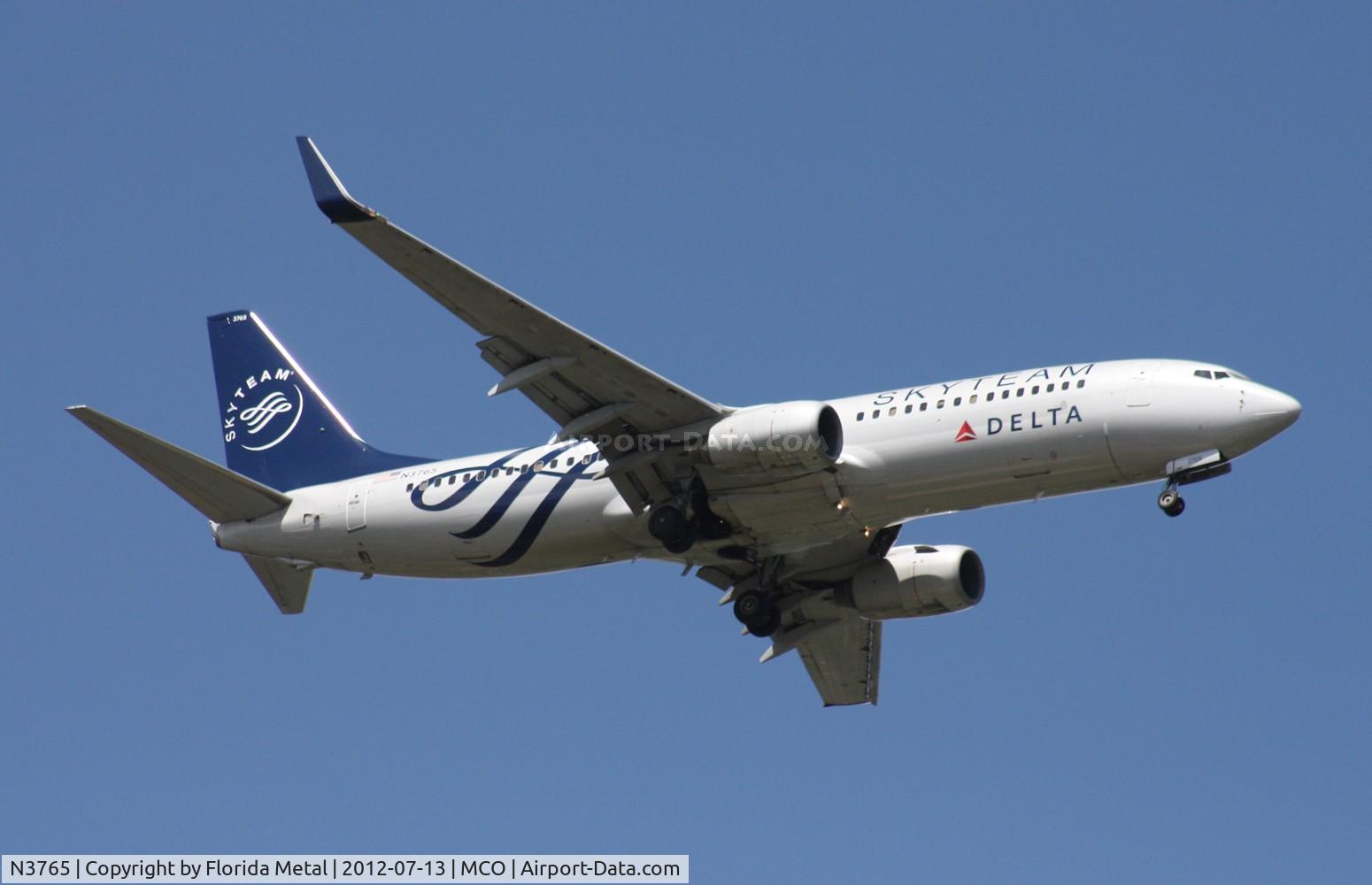 N3765, 2001 Boeing 737-832 C/N 30819, Delta Skyteam 737
