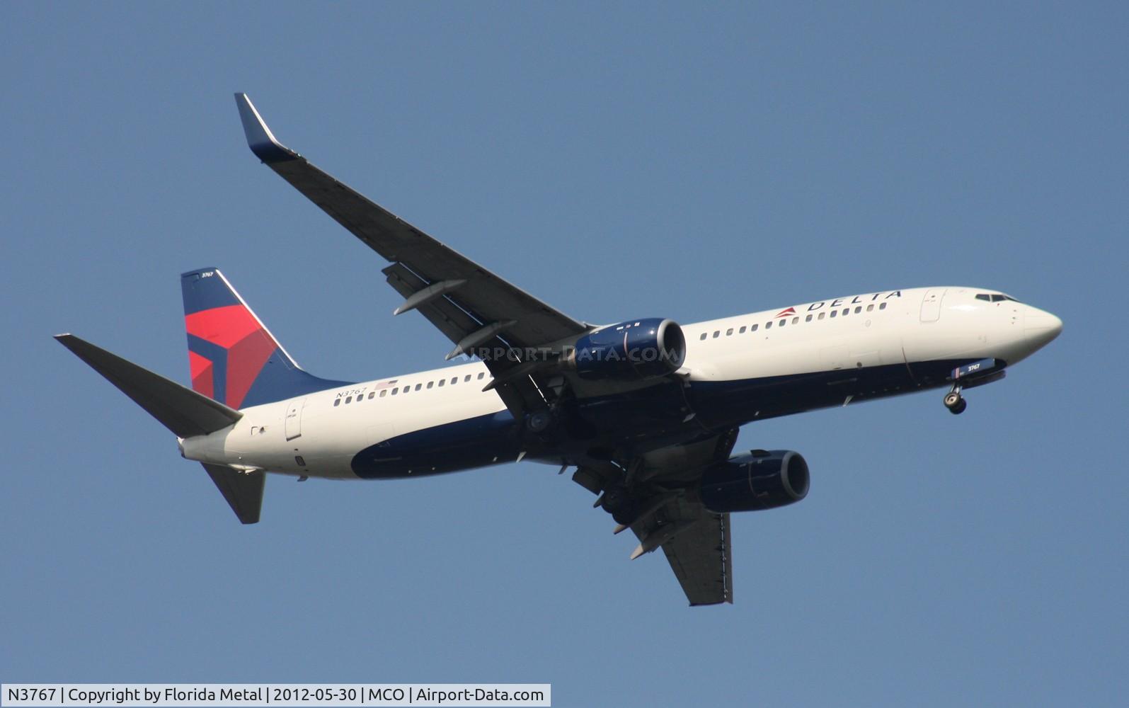 N3767, 2001 Boeing 737-832 C/N 30821, Delta 737-800