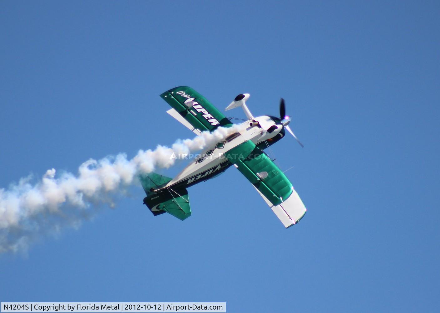 N4204S, 1981 Pitts S-1S Special C/N 025, Pitts S2S over Daytona Beach
