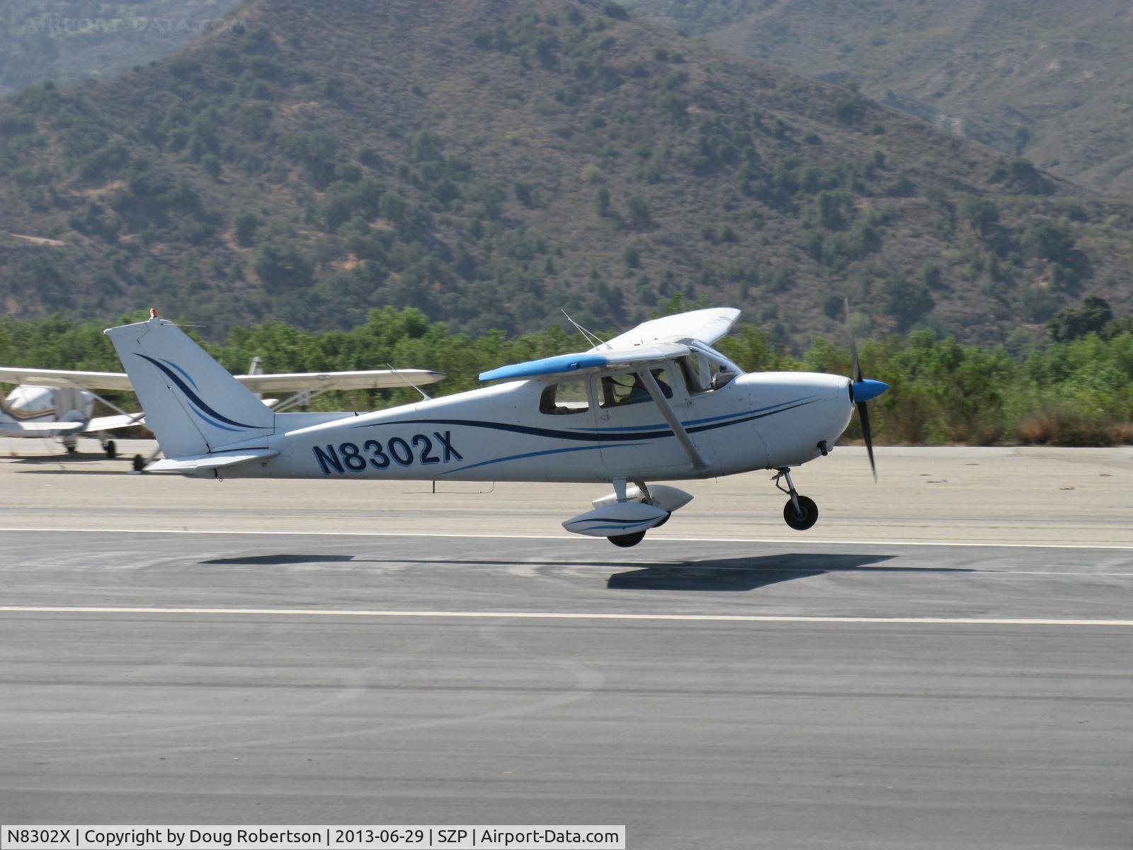 N8302X, 1961 Cessna 172C C/N 17248802, 1961 Cessna 172C, Continental O-300 145 Hp six cylinder, takeoff Rwy 22
