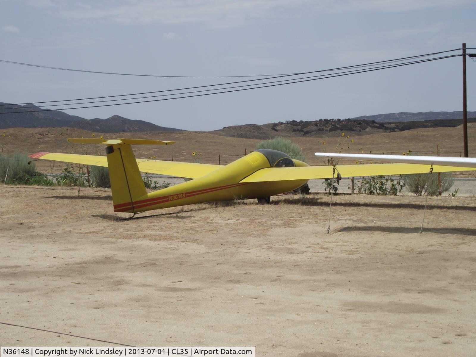 N36148, 1980 Schweizer SGS 1-36 C/N 3, Schweizer 1-36 Warner Springs, California