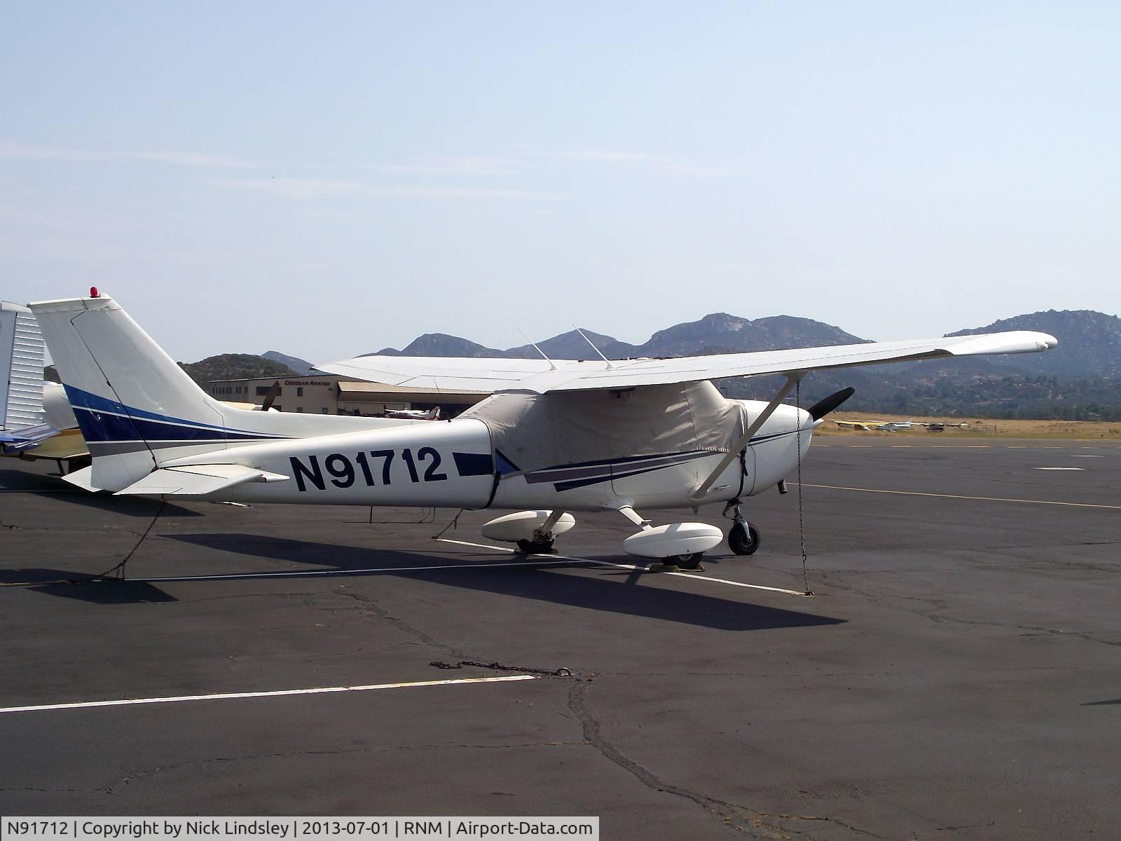 N91712, 1973 Cessna 172M C/N 17261508, Cessna 172 at Ramona airport, California