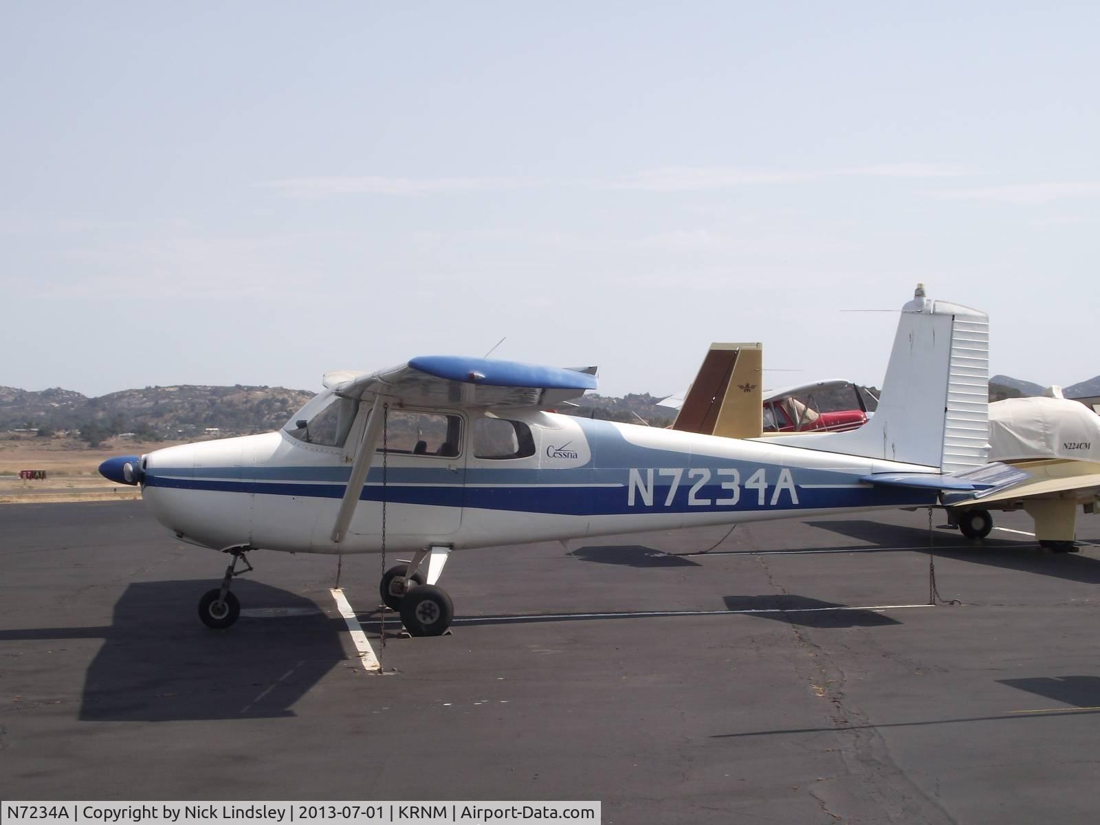 N7234A, 1956 Cessna 172 C/N 29334, Cessna 172 Ramona Airport, California