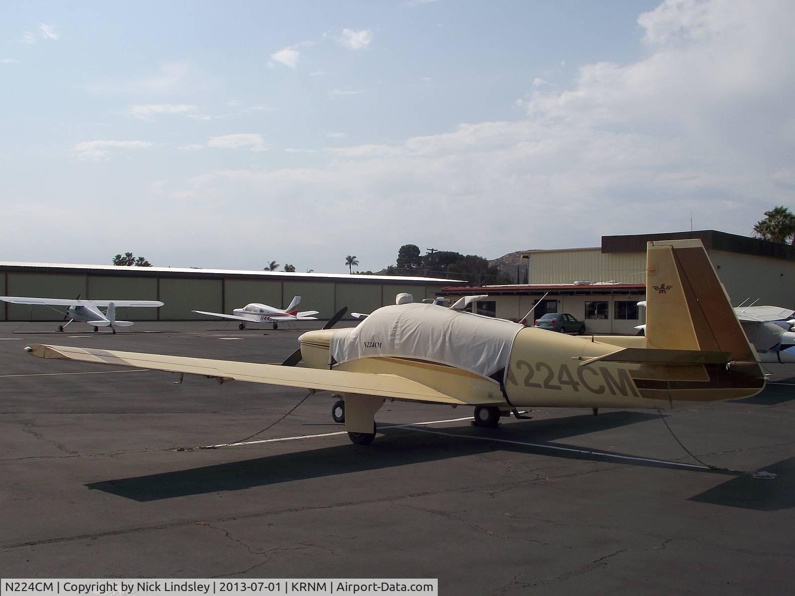 N224CM, 1962 Mooney M20C Ranger C/N 2203, Mooney M20C Ramona airport, California