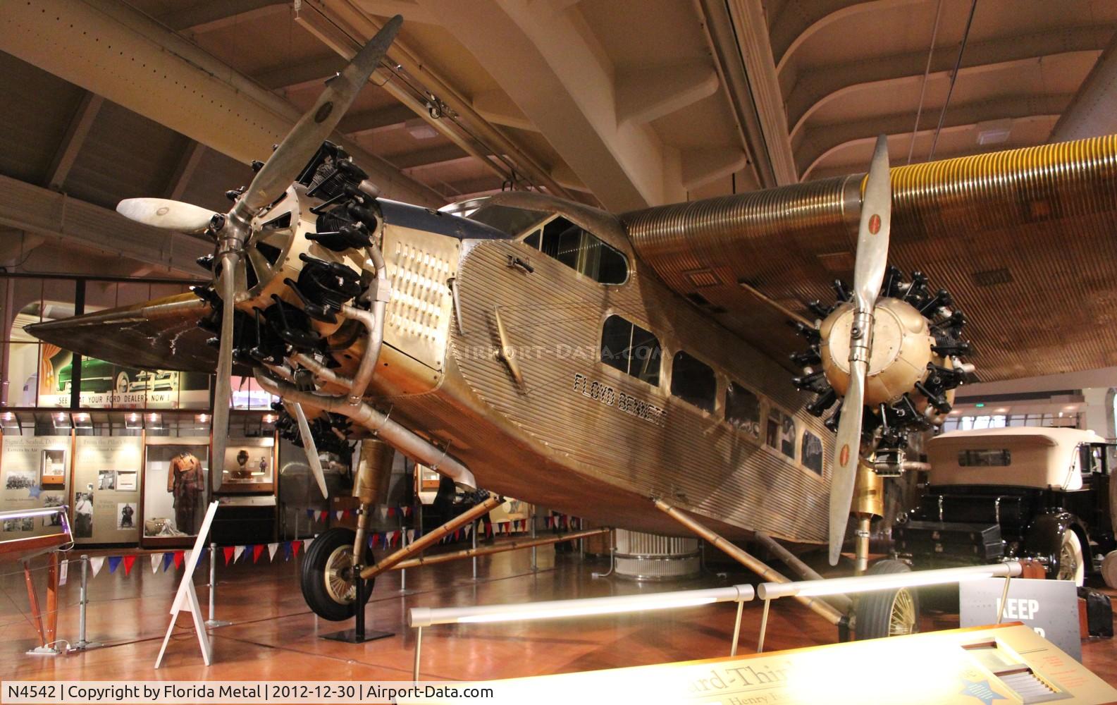 N4542, 1928 Ford 4-AT-B Tri-Motor C/N 15, Ford Trimotor at Henry Ford Museum