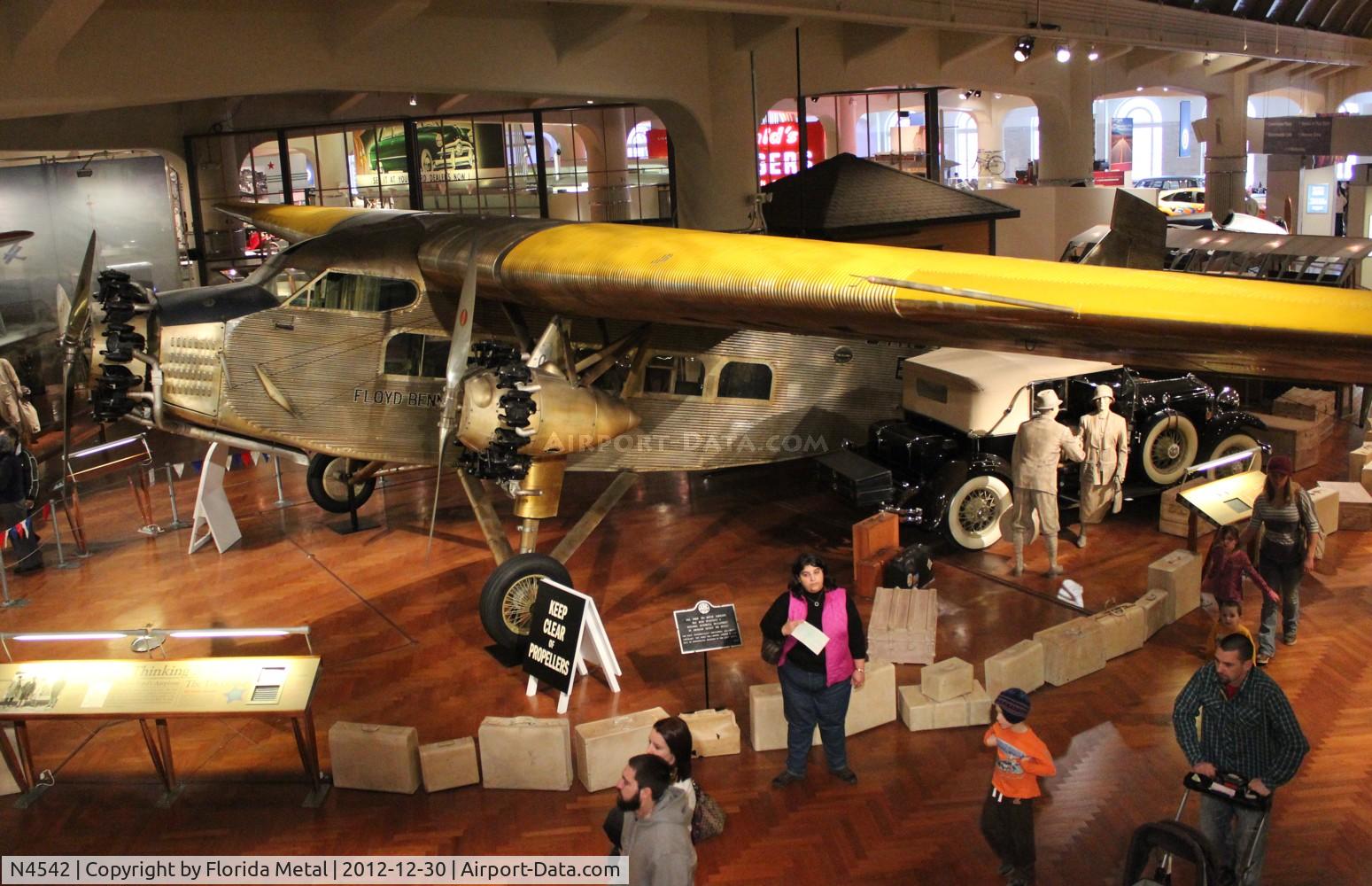 N4542, 1928 Ford 4-AT-B Tri-Motor C/N 15, Ford Trimotor at Henry Ford Museum