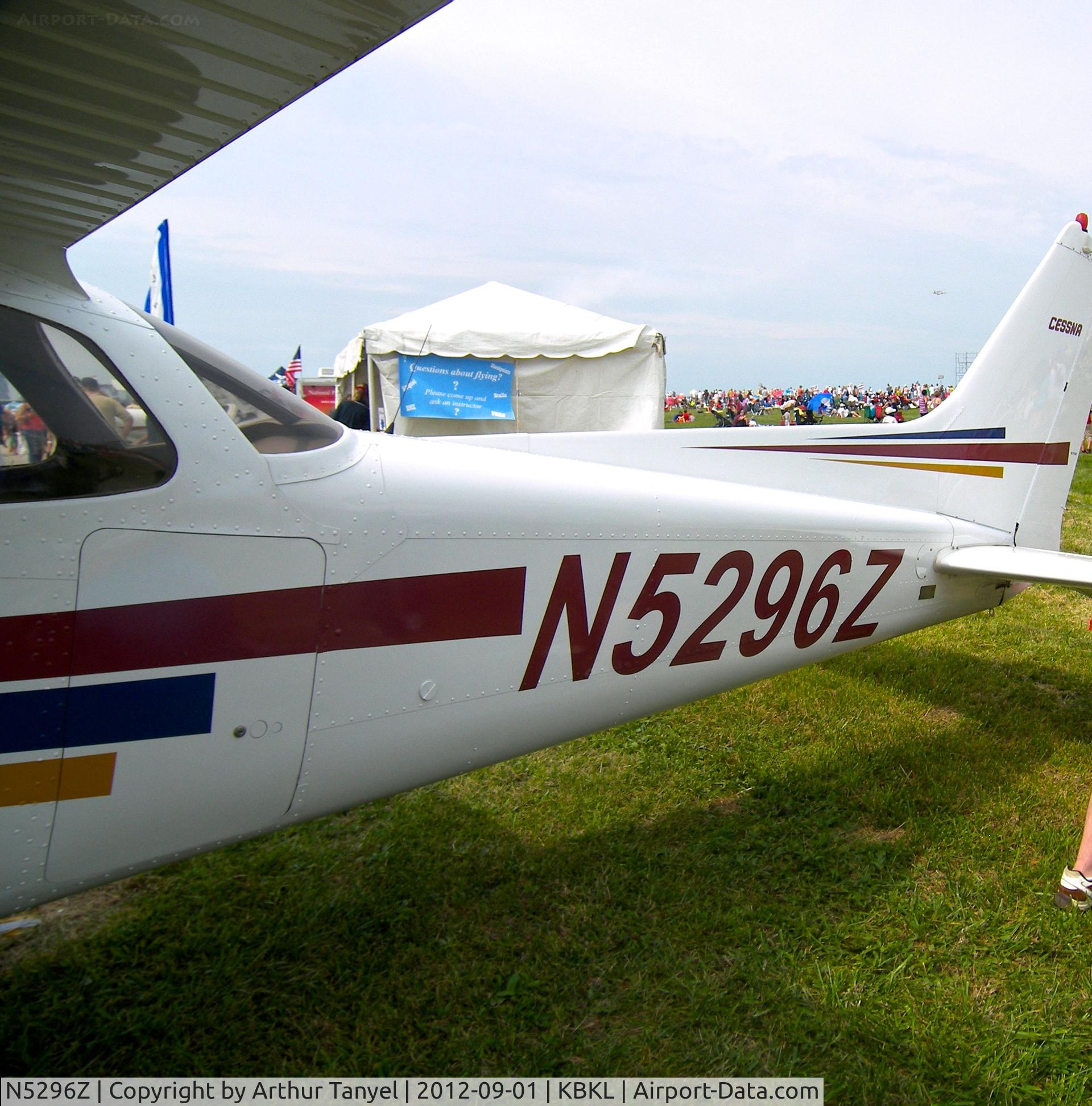 N5296Z, 2002 Cessna 172S C/N 172S9241, On display @ 2012 Cleveland International Air Show