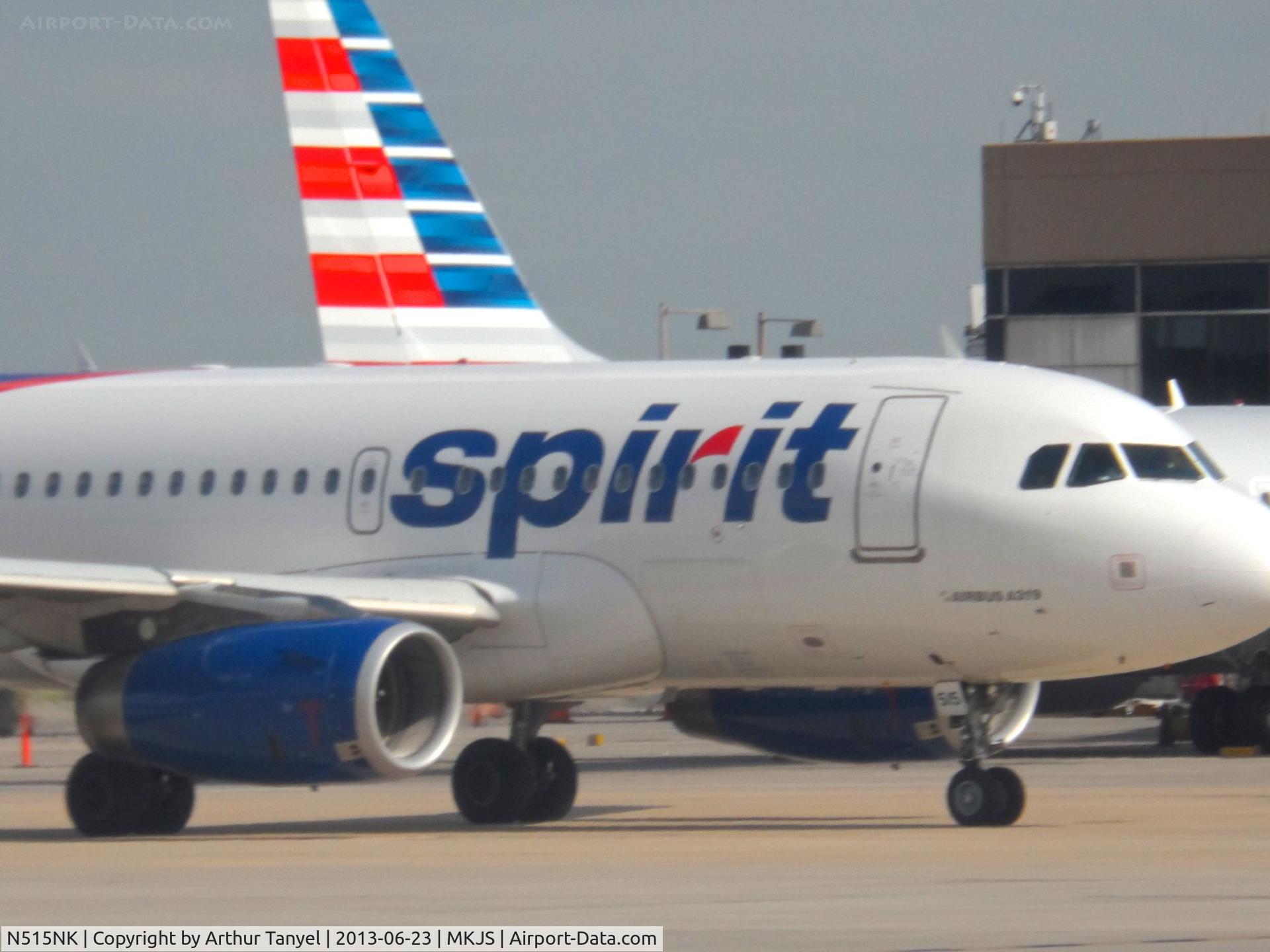 N515NK, 2006 Airbus A319-132 C/N 2698, Taxiing @ MBJ
