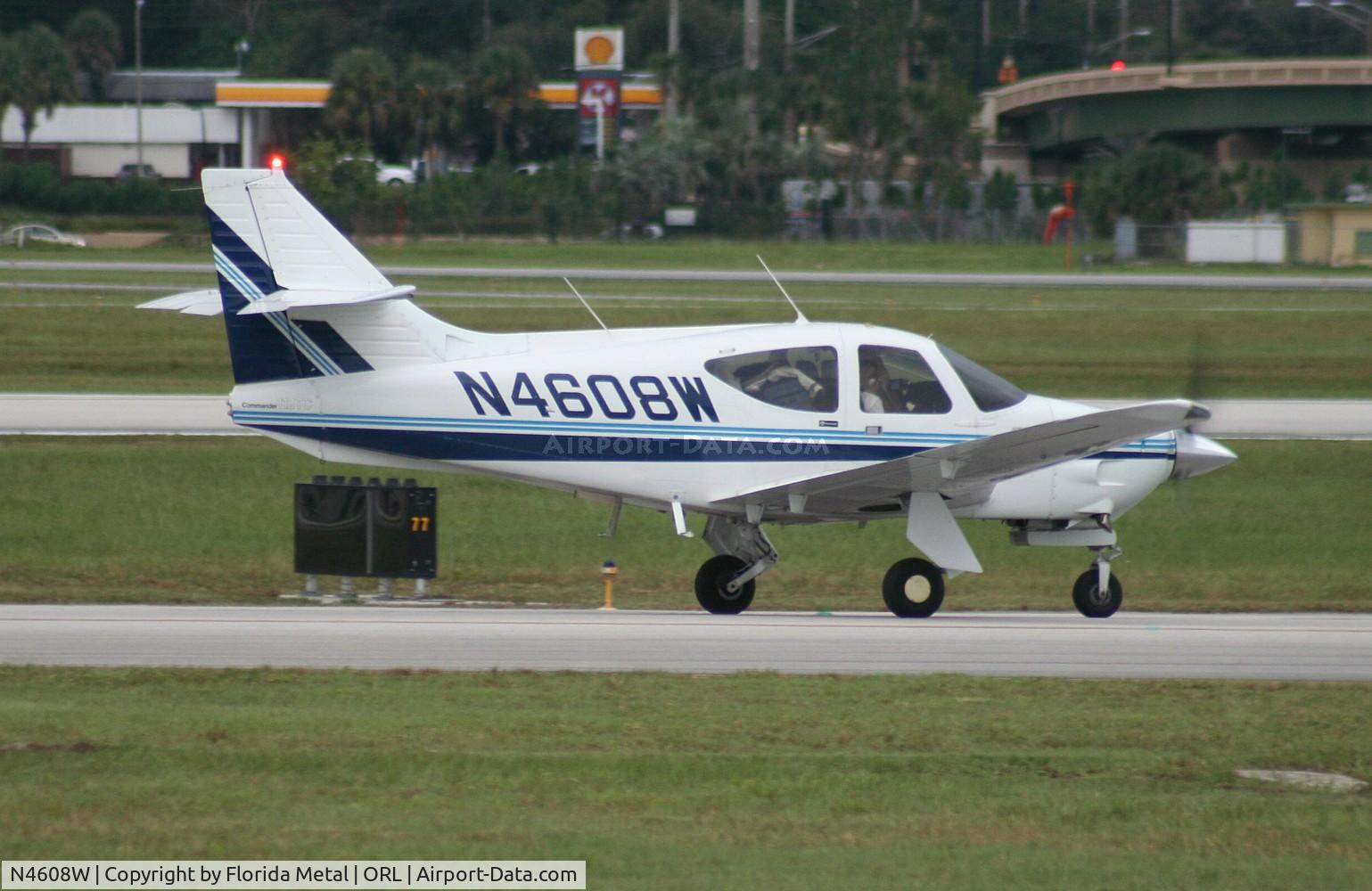 N4608W, 1976 Rockwell International 112TC Commander C/N 13098, Rockwell Commander 112