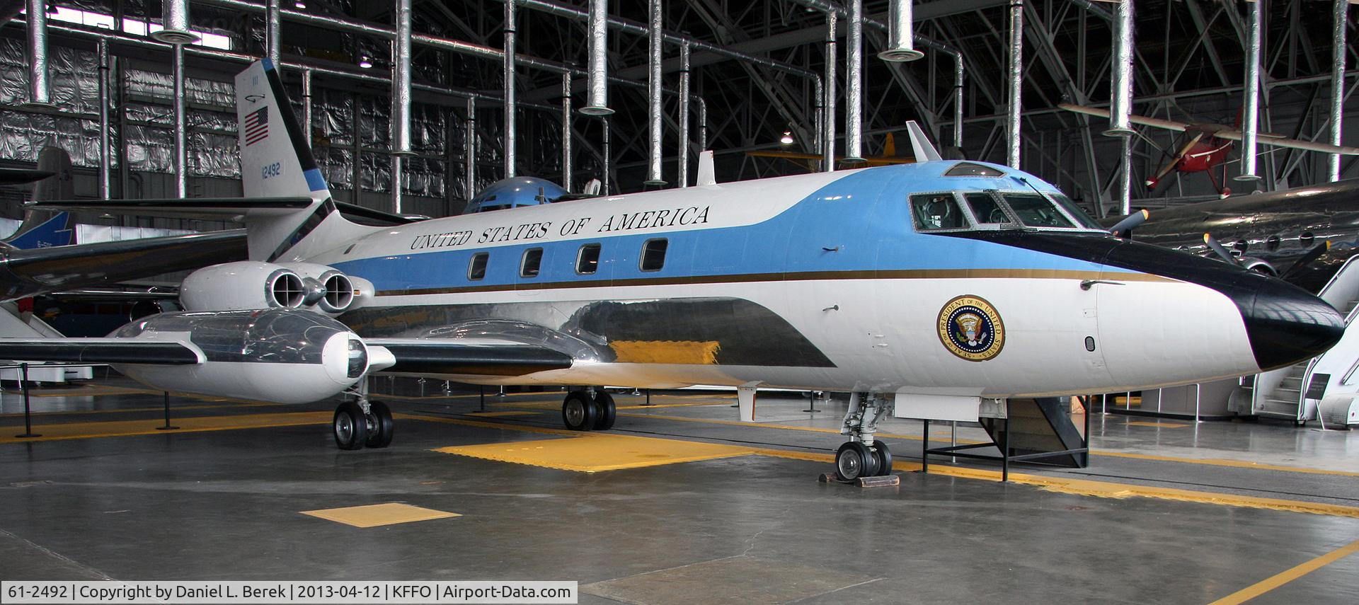61-2492, 1961 Lockheed VC-140B-LM Jetstar C/N 1329-5031, This handsome plane carried several US presidents during her 26-year career.