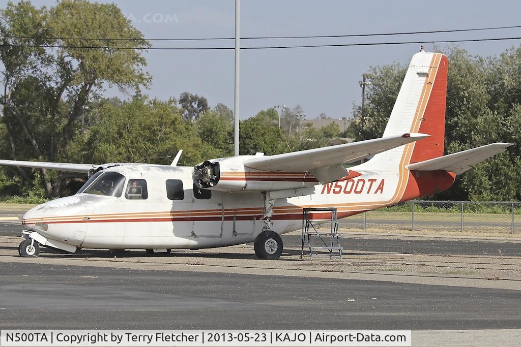 N500TA, 1962 Aero Commander 500-A C/N 500A-1222-68, At Corona Municipal , California