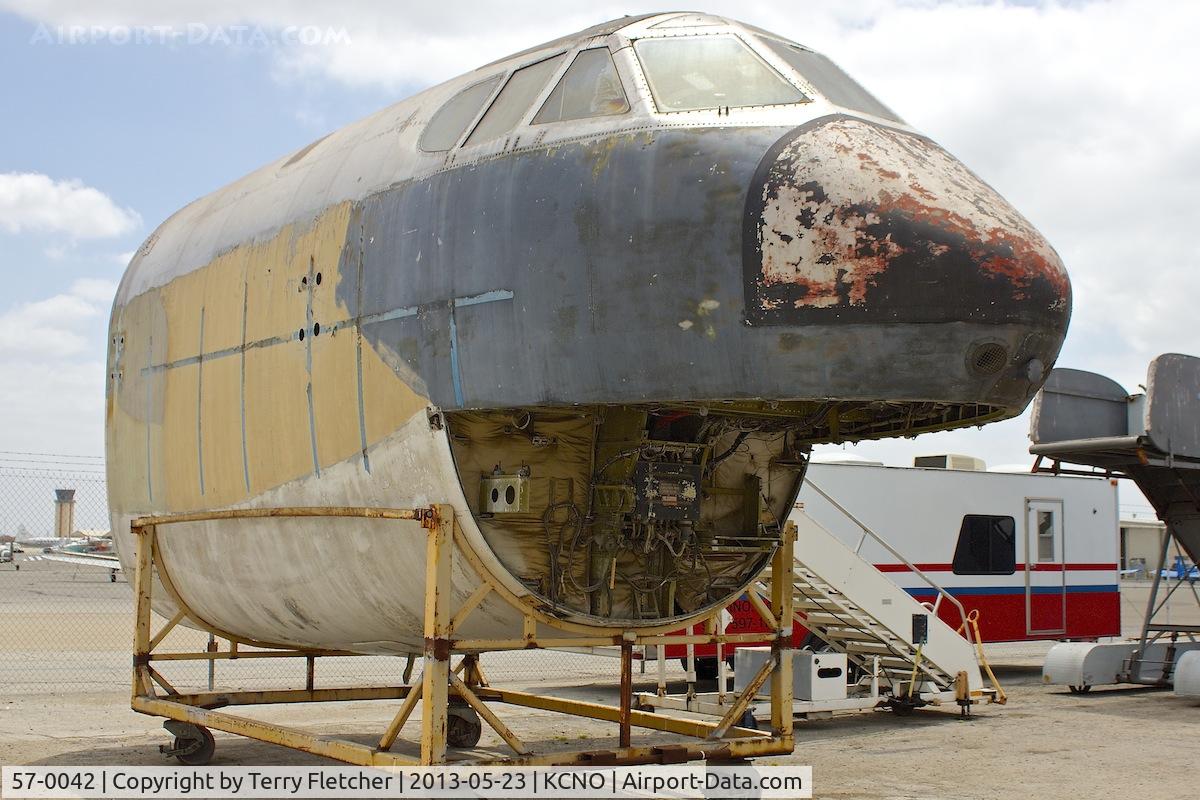 57-0042, 1957 Boeing B-52F-105-BO Stratofortress C/N 17436, Nose stored At Yanks Air Museum , Chino