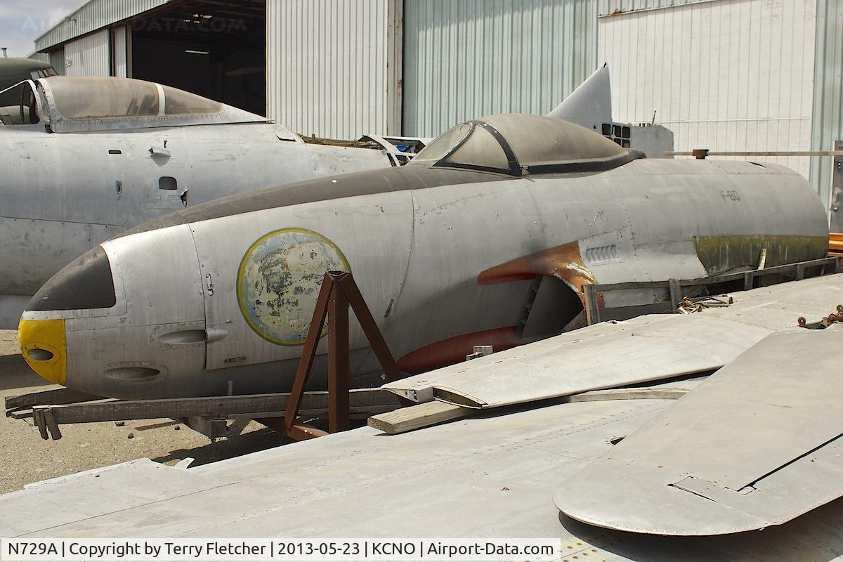 N729A, Lockheed F-80-C-10 C/N 49-719, At Yanks Air Museum , Chino
