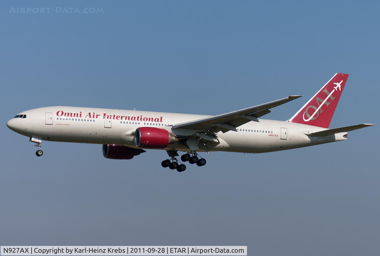 N927AX, 1997 Boeing 777-222/ER C/N 26943, Omni Air