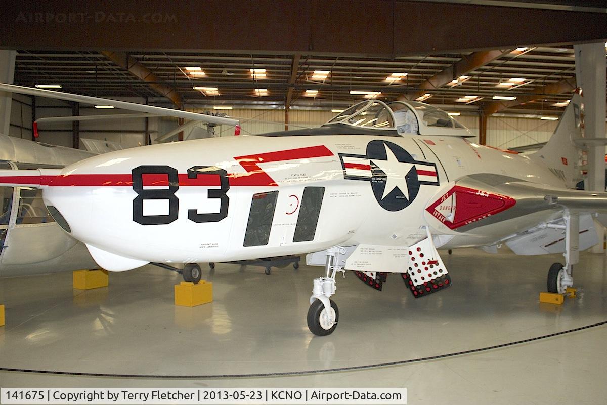 141675, Grumman RF-9J Cougar C/N 8, At Yanks Air Museum , Chino