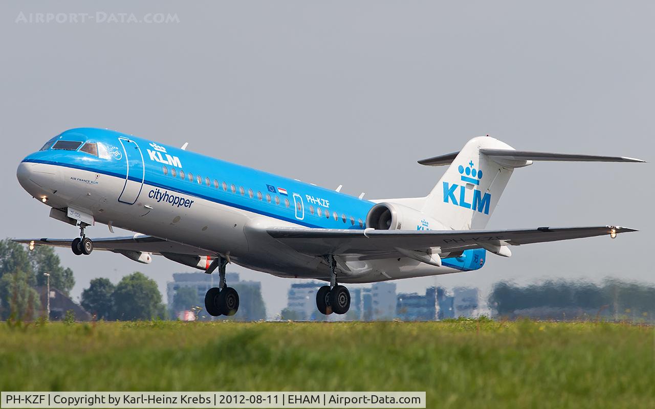 PH-KZF, 1996 Fokker 70 (F-28-0070) C/N 11577, KLM CityHopper
