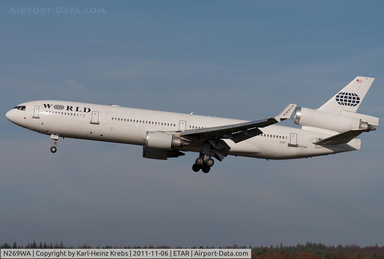 N269WA, 1991 McDonnell Douglas MD-11 C/N 48450, World Airways