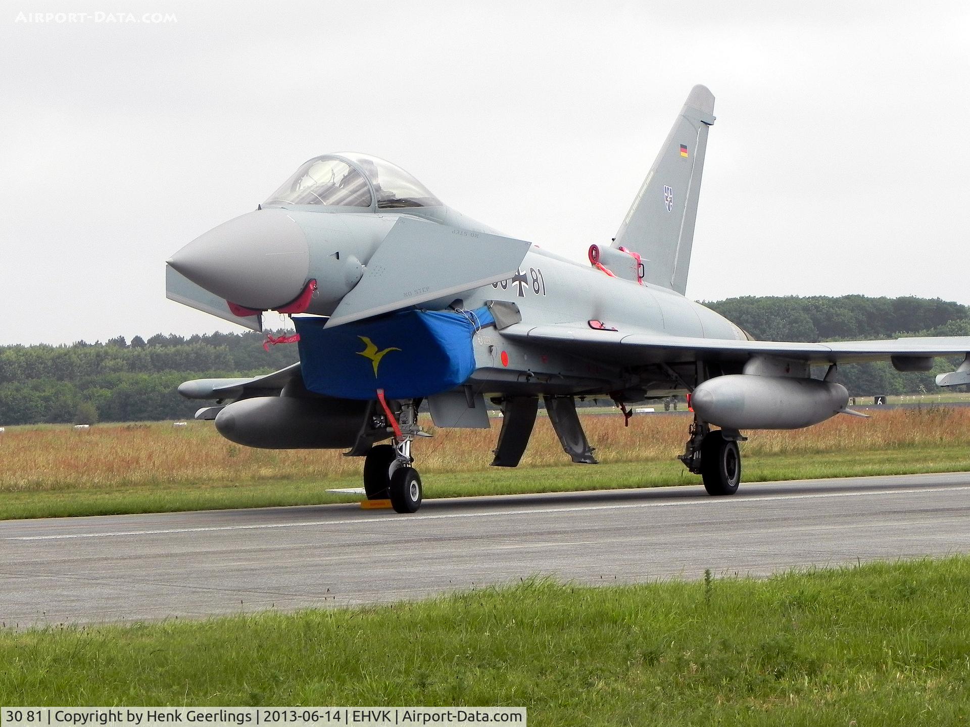 30 81, Eurofighter EF-2000 Typhoon S C/N GS061, Airforcedays , 14/15 June  2013 at Volkel AFB