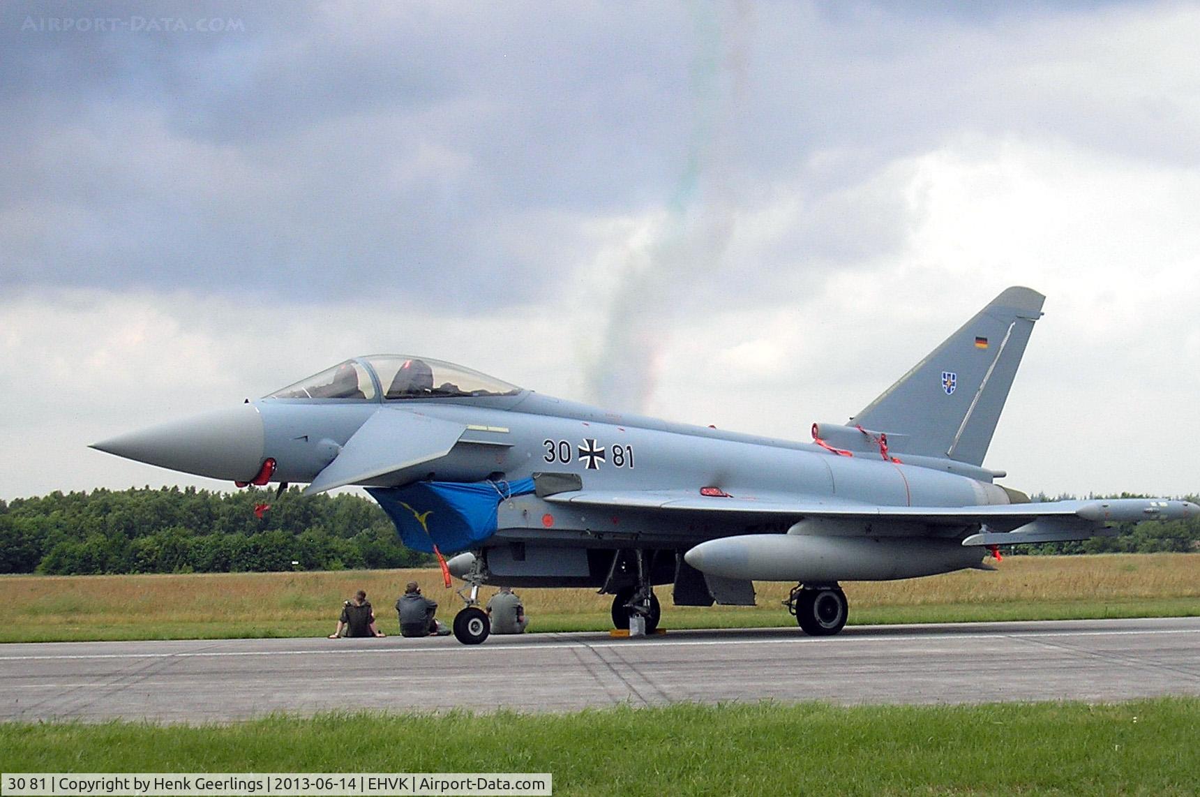 30 81, Eurofighter EF-2000 Typhoon S C/N GS061, Airforcedays , 14/15 June  2013 at Volkel AFB