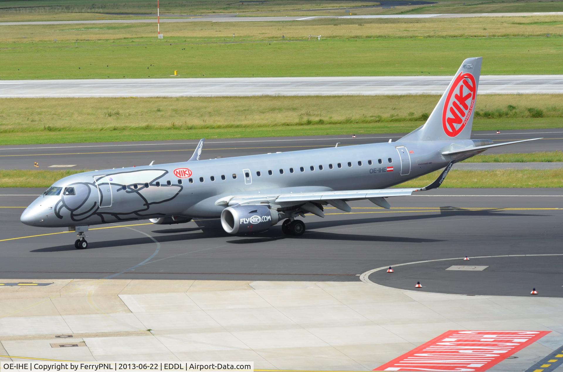 OE-IHE, 2010 Embraer 190LR (ERJ-190-100LR) C/N 19000387, Niki ERJ190 arrived in DUS