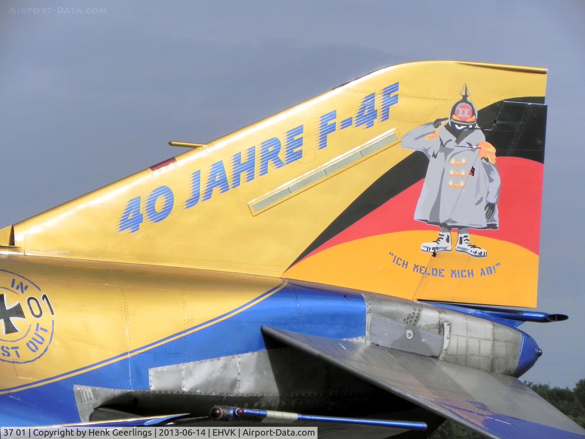 37 01, 1972 McDonnell Douglas F-4F Phantom II C/N 4330, Airforcedays , 14/15 June  2013 at Volkel AFB; German AF 
