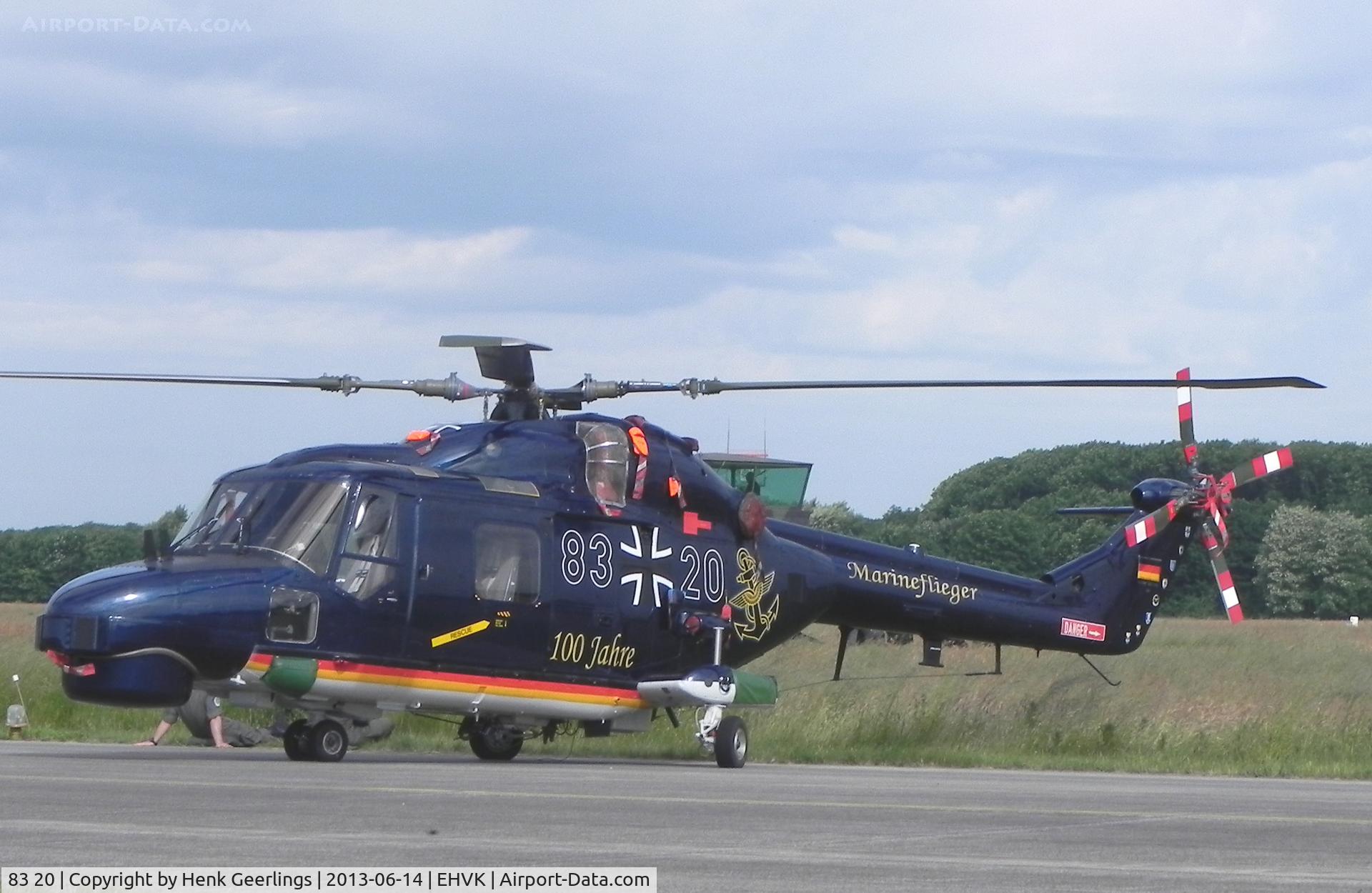83 20, Westland Super Lynx Mk.88A C/N 388, Airforcedays , 14/15 June  2013 at Volkel AFB ; German Navy 