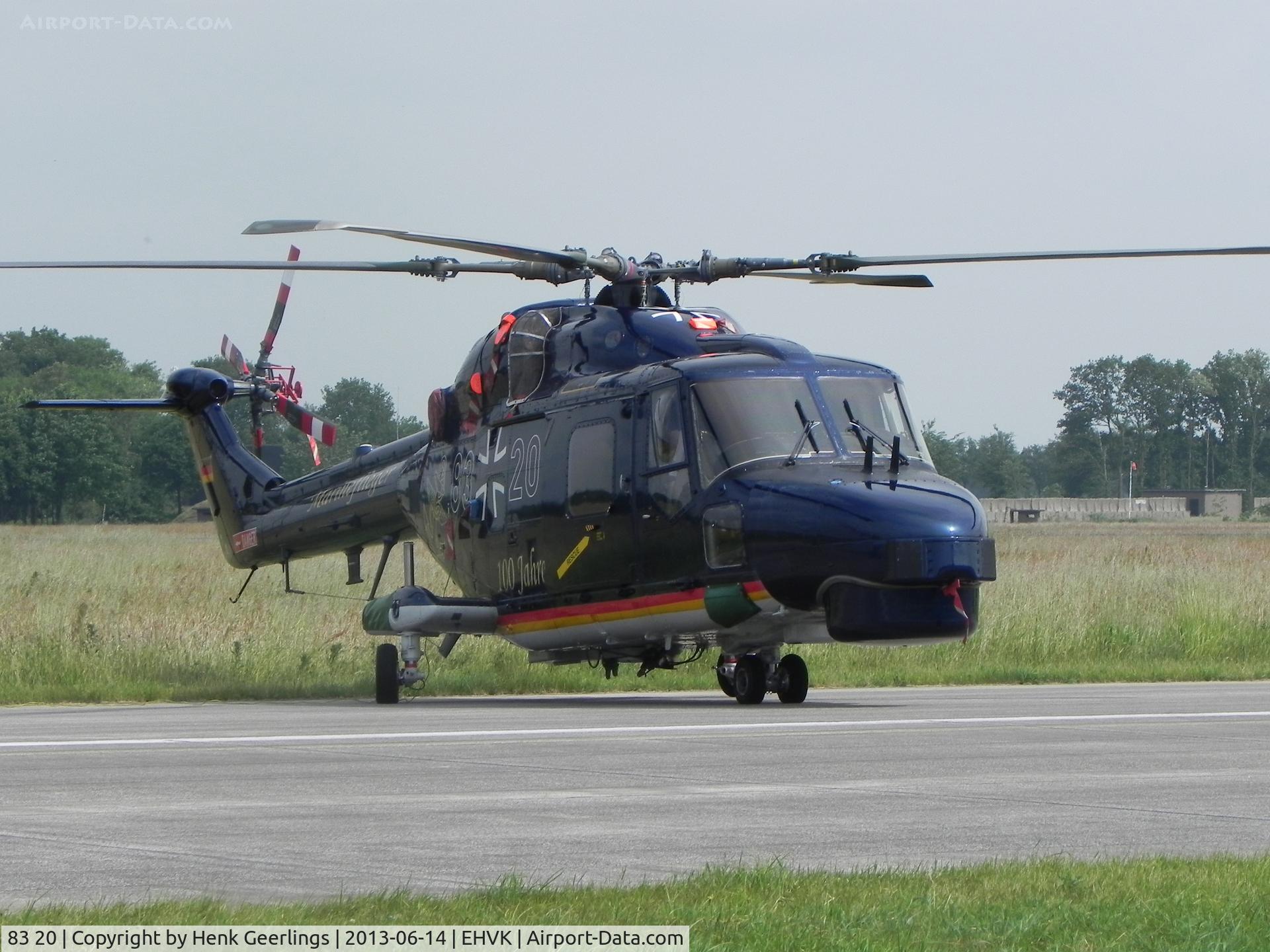 83 20, Westland Super Lynx Mk.88A C/N 388, Airforcedays , 14/15 June  2013 at Volkel AFB ; German Navy