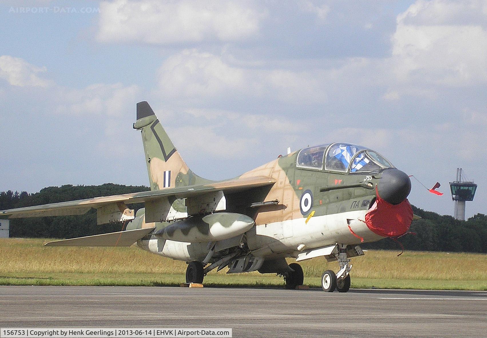 156753, LTV TA-7C Corsair II C/N E-020, Airforcedays , 14/15 June  2013 at Volkel AFB ; Hellenic AF