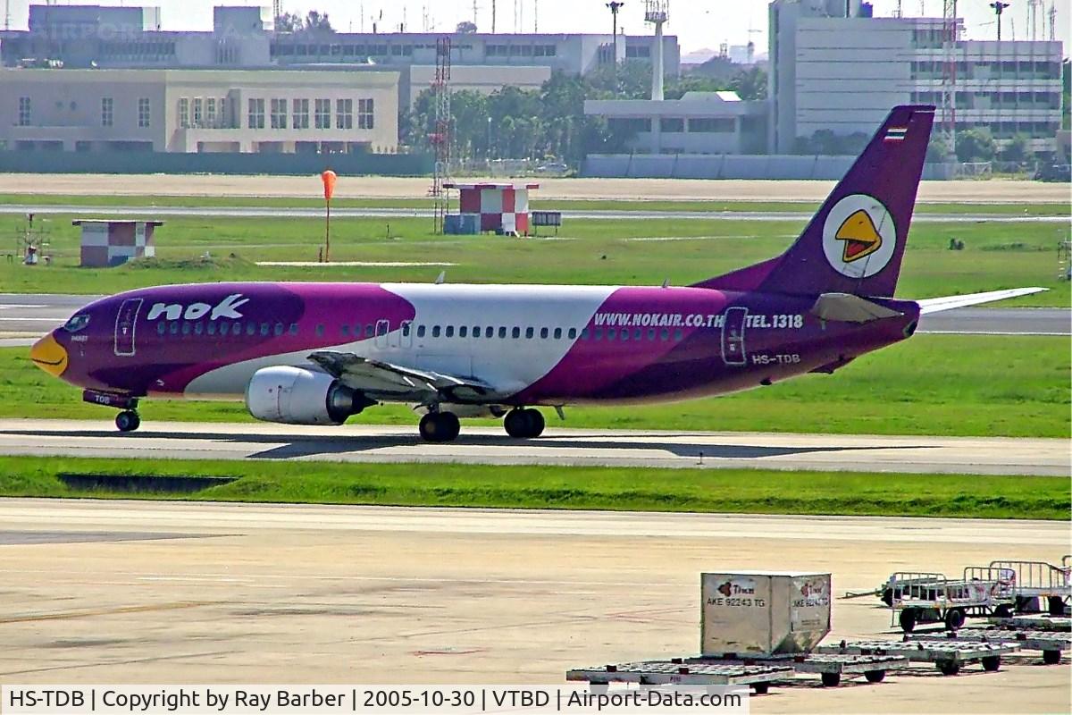 HS-TDB, 1990 Boeing 737-4D7 C/N 24831, Boeing 737-4D7 [24831] (Nok Air) Bangkok Int~HS 30/10/2005