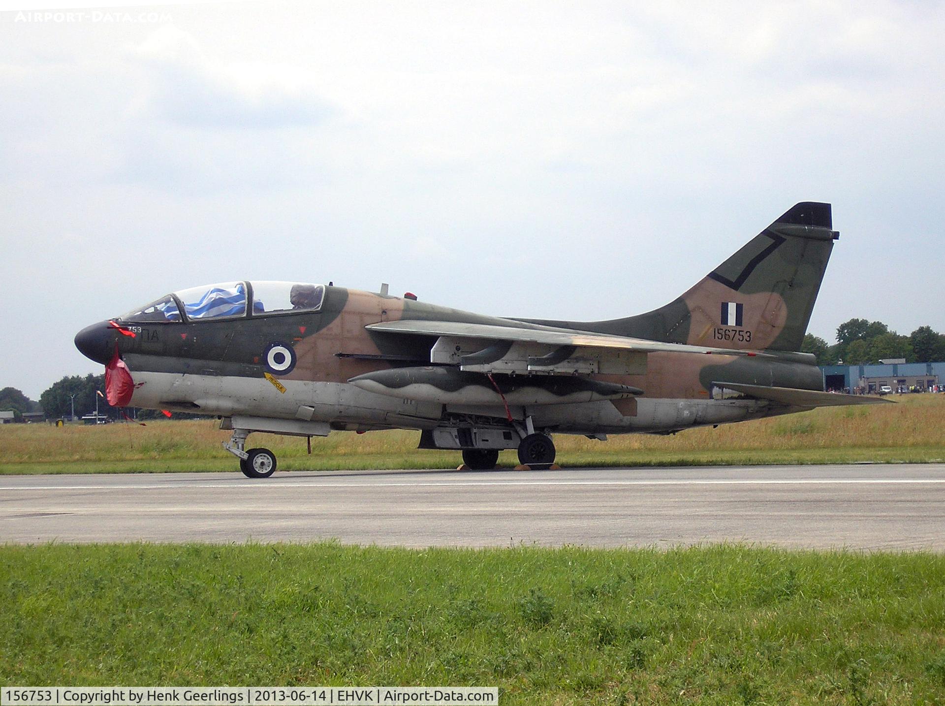 156753, LTV TA-7C Corsair II C/N E-020, Airforcedays , 14/15 June  2013 at Volkel AFB; Hellenic AF 