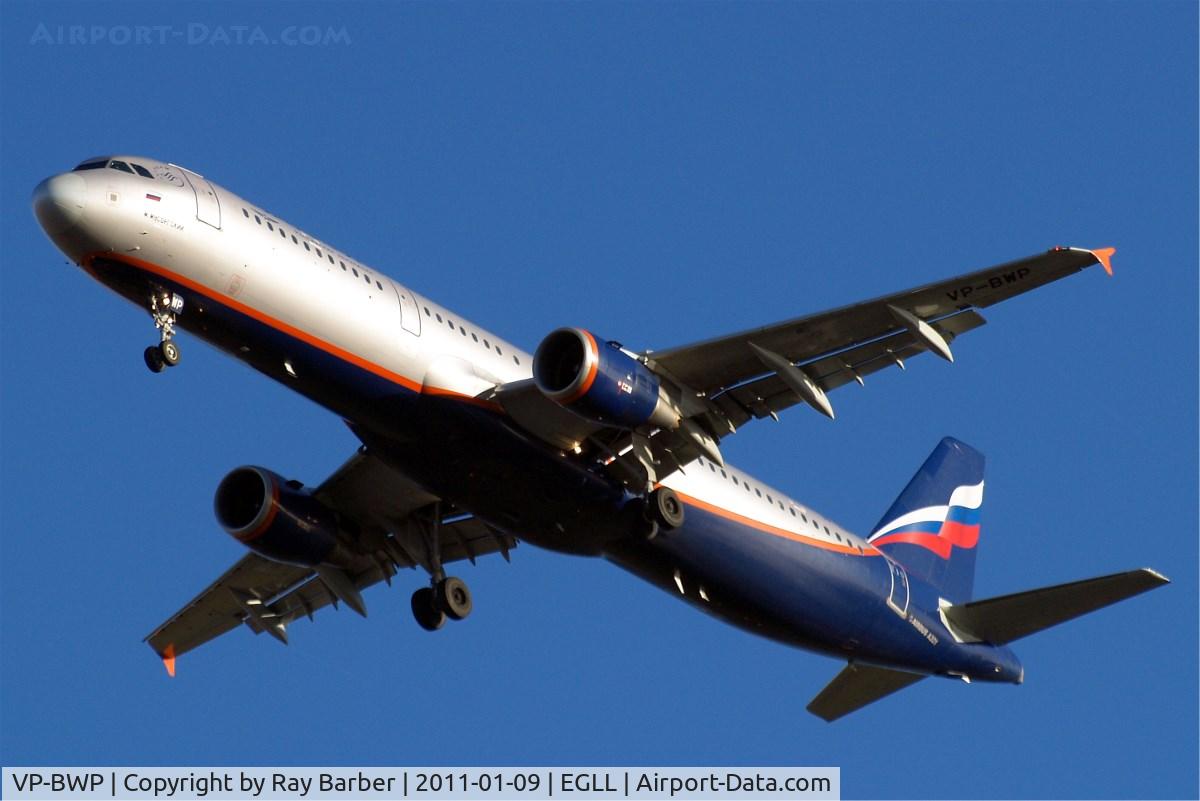 VP-BWP, 2004 Airbus A321-211 C/N 2342, Airbus A321-211 [2342] (Aeroflot Russian Airlines) Home~G 09/01/2011