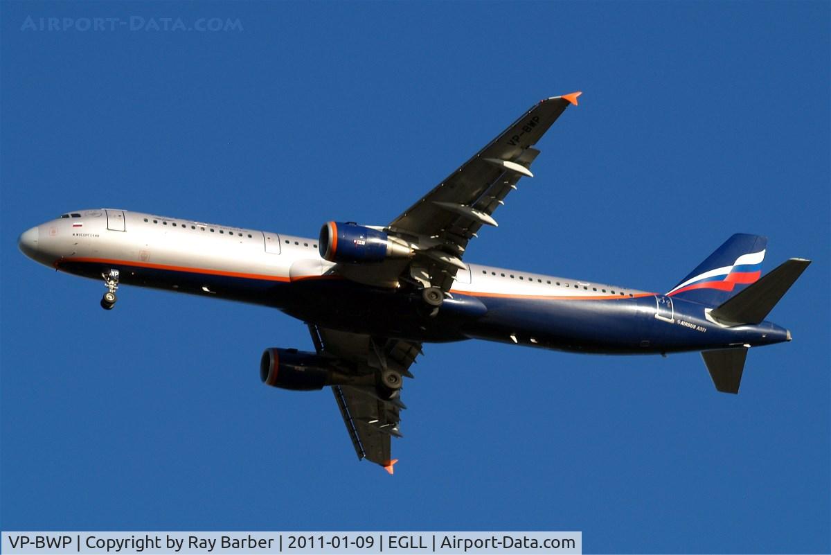 VP-BWP, 2004 Airbus A321-211 C/N 2342, Airbus A321-211 [2342] (Aeroflot Russian Airlines) Home~G 09/01/2011