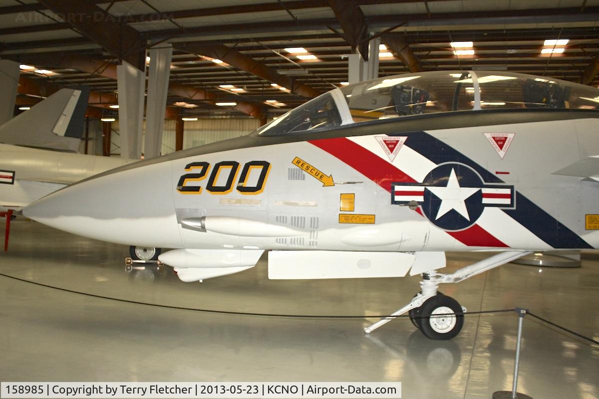 158985, Grumman F-14A Tomcat C/N 46, 158985 (NJ-437), Grumman F-14A Tomcat, c/n: 46 with new markings NK-200 at Yanks Air Museum Chino