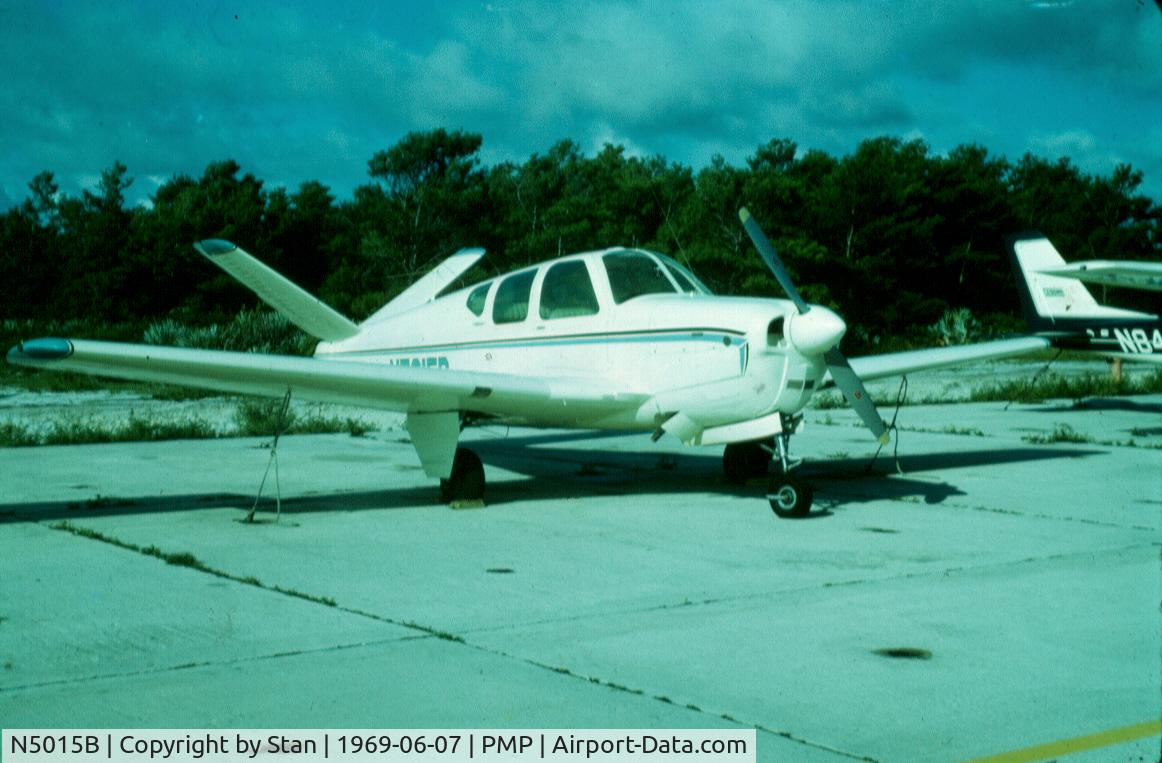 N5015B, Beech F35 Bonanza C/N 4277, N5015B	  Beechcraft Bonanza Model F35Owner:		 POMPANO BEACH AERO CLUB INCAddress:	 1501 E ATLANTIC BOULEVARD, POMPANO BEACH, FL, 33060, Date Cancelled:	 1975-06-09Cancelled To:	 De-Registered