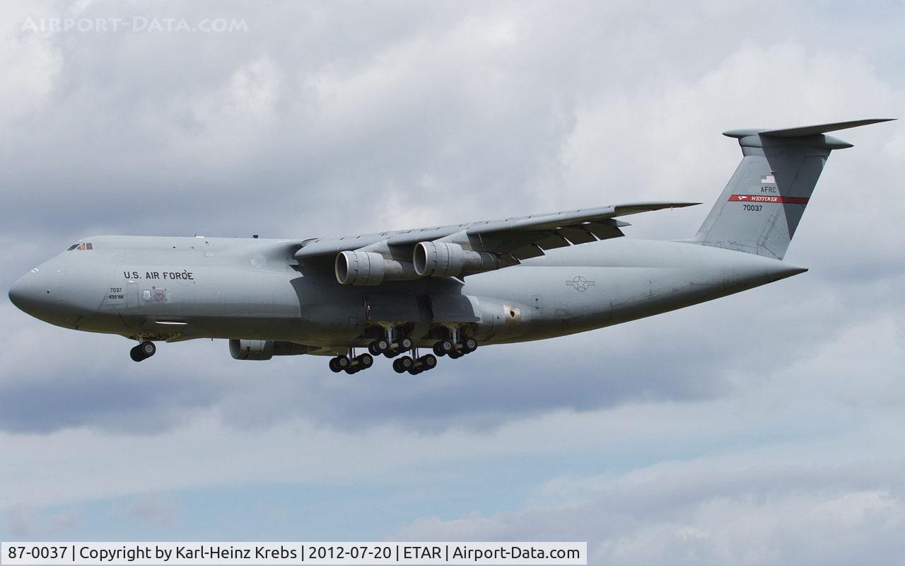 87-0037, 1987 Lockheed C-5B Galaxy C/N 500-0123, US Air Force