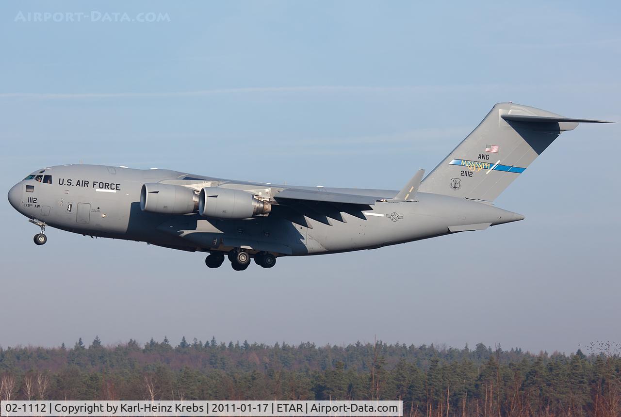 02-1112, 2002 Boeing C-17A Globemaster III C/N P-112, US Air Force