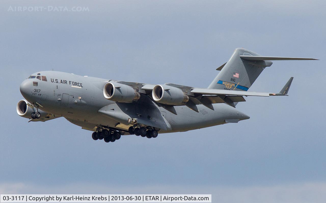 03-3117, 2003 Boeing C-17A Globemaster III C/N P-117, US Air Force