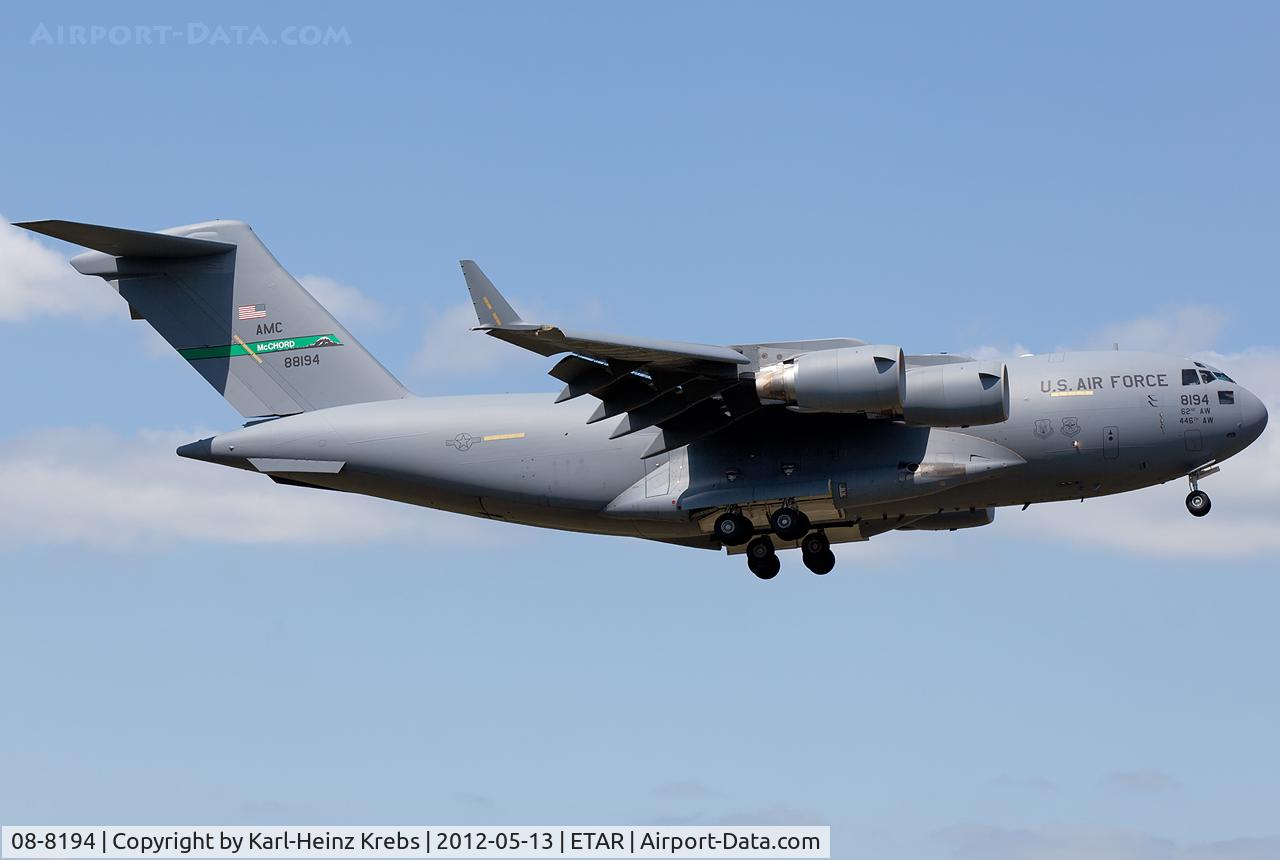 08-8194, 2008 Boeing C-17A Globemaster III C/N P-194, US Air Force