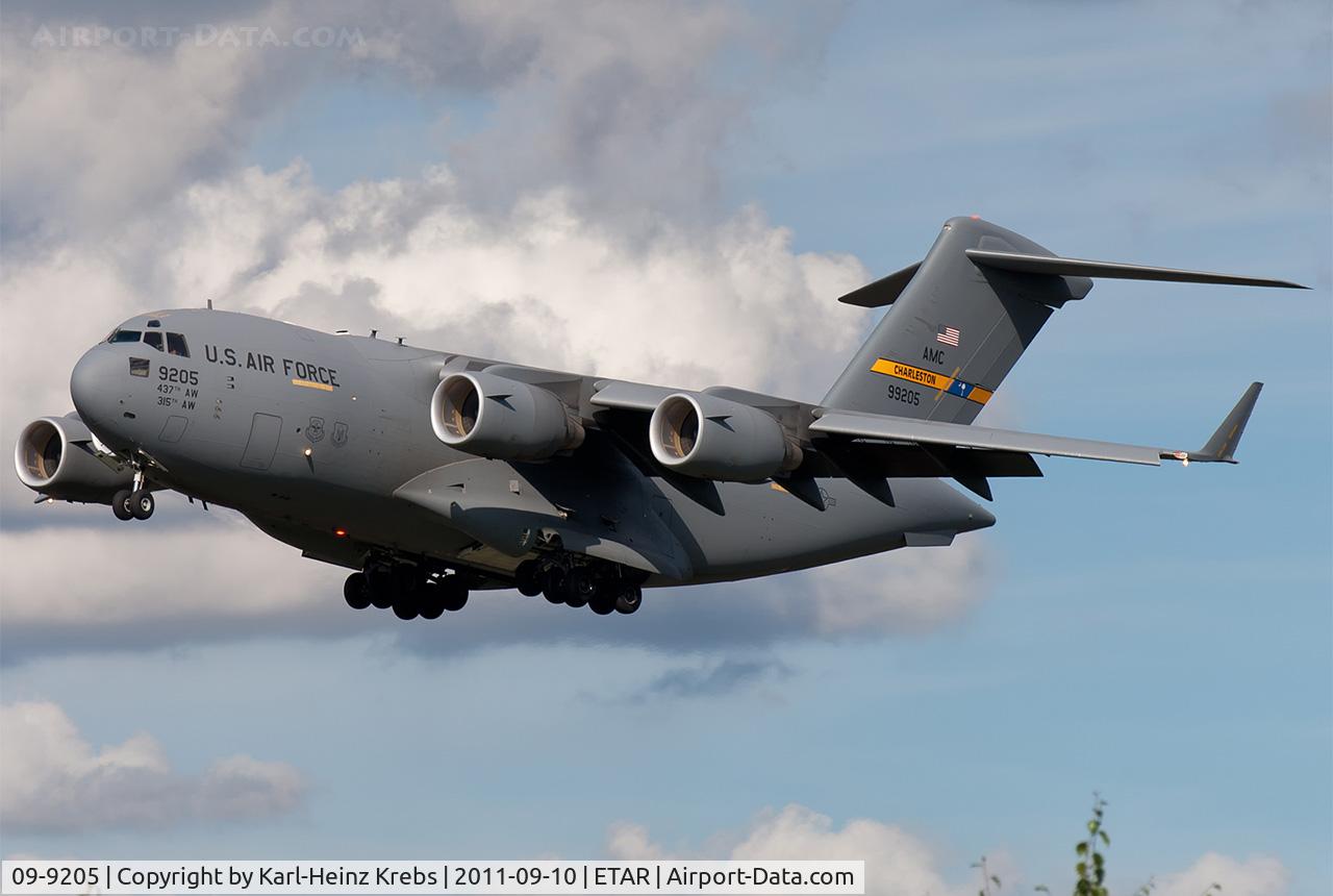 09-9205, 2009 Boeing C-17A Globemaster III C/N P-205, US Air Force