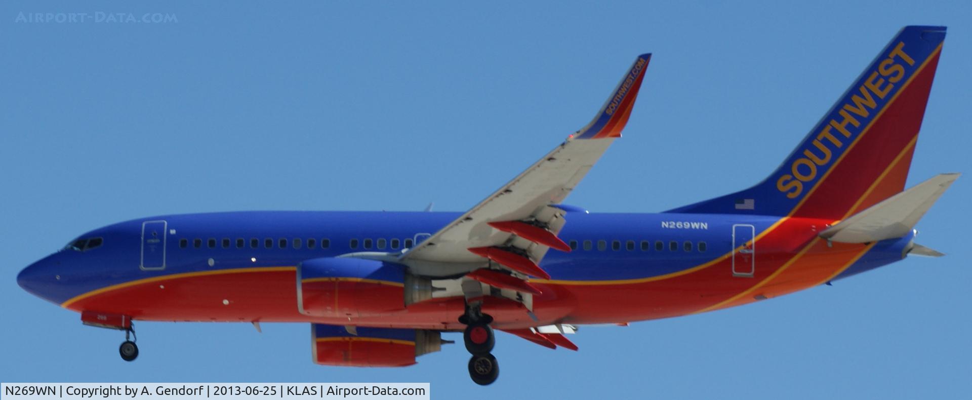 N269WN, 2007 Boeing 737-7H4 C/N 32526, Southwest Airlines, here on short finals at Las Vegas Int´l(KLAS)