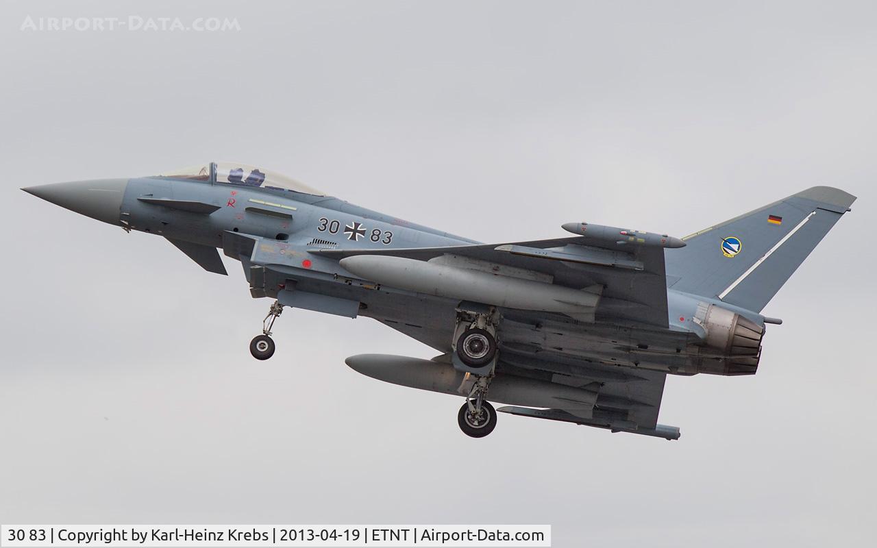 30 83, Eurofighter EF-2000 Typhoon S C/N GS063, German Air Force