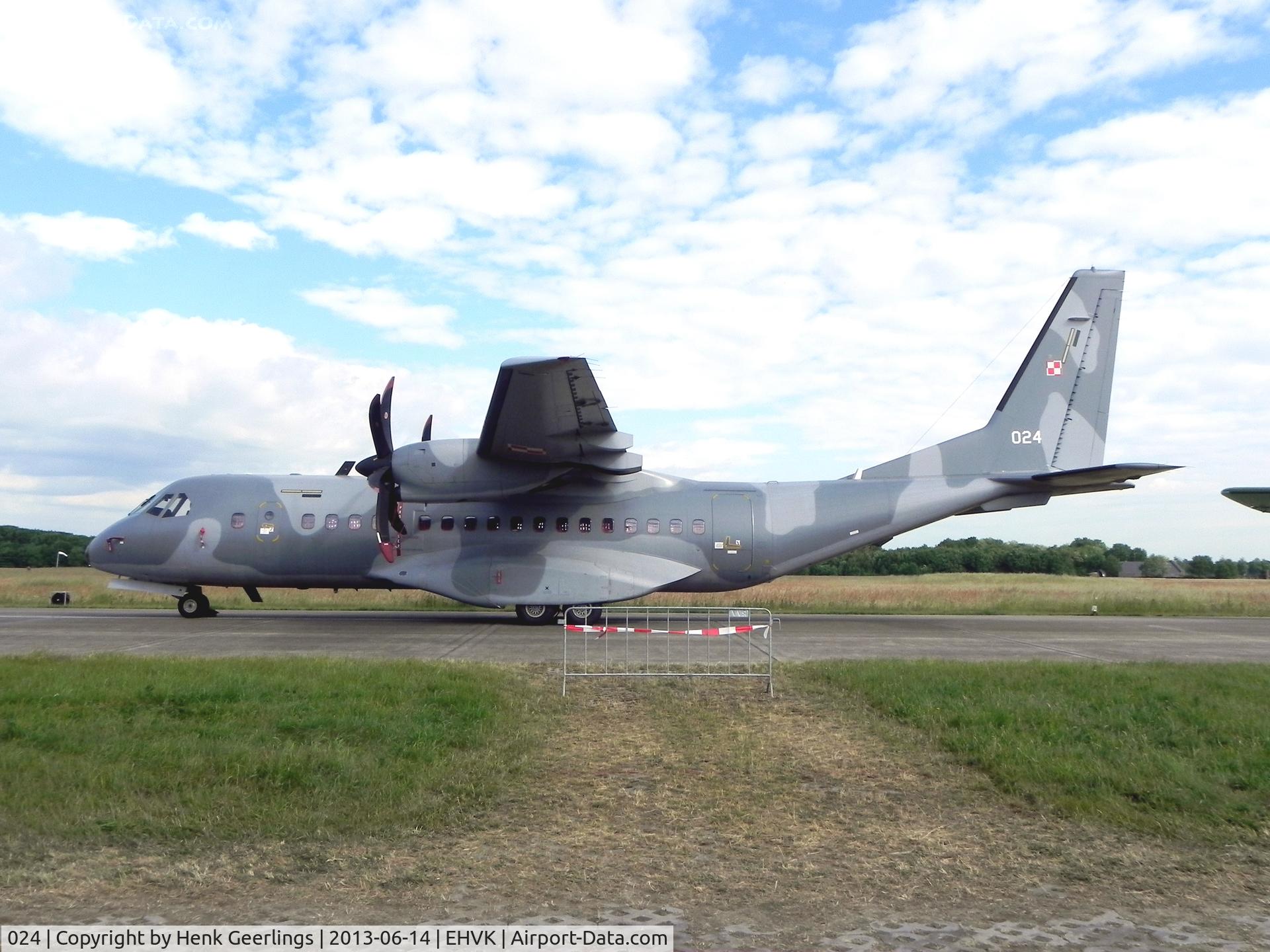 024, 2006 CASA C-295M C/N S-024, Airforcedays , 14/15 June  2013 at Volkel AFB; Polish AF 
