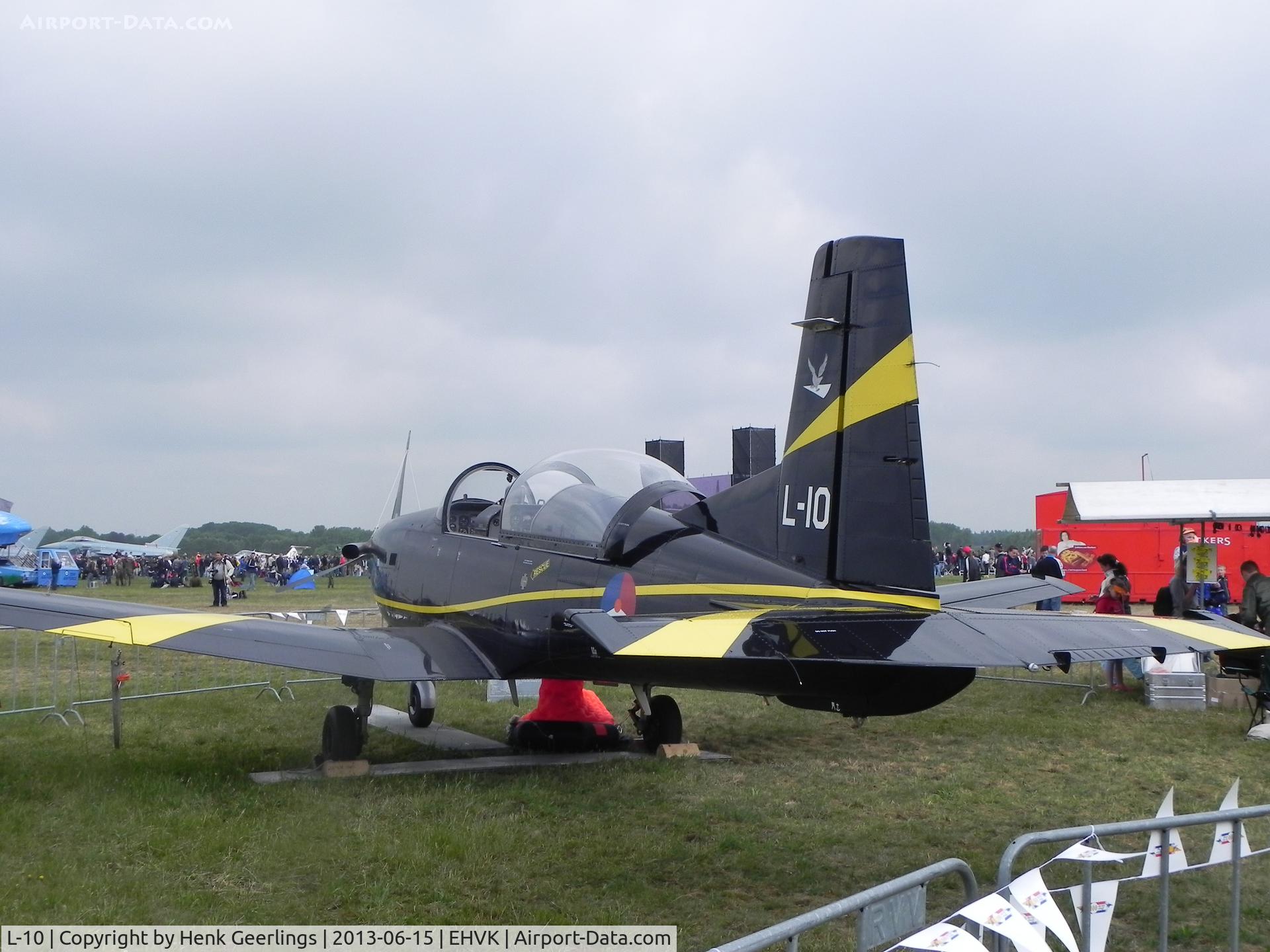 L-10, Pilatus PC-7 Turbo Trainer C/N 547, Airforcedays , 14/15 June  2013 at Volkel AFB